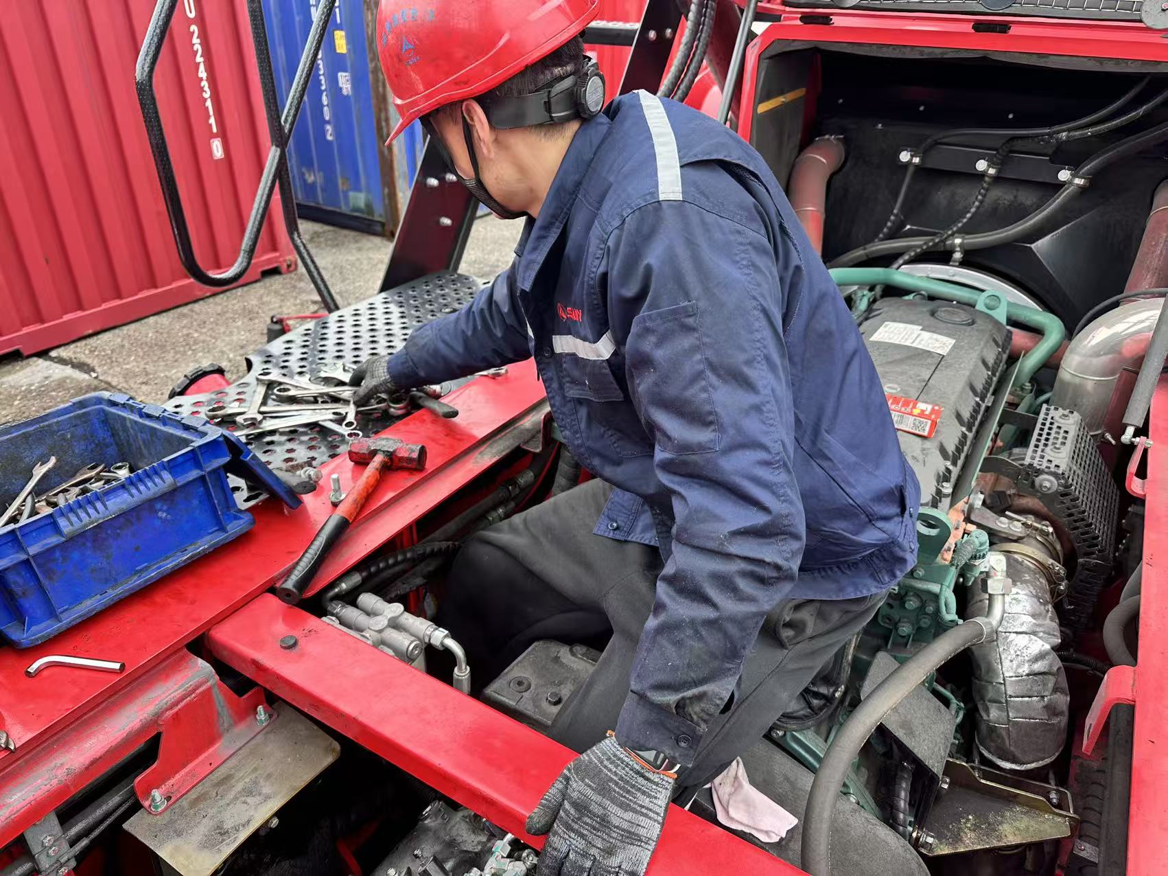 工程师曹乾鹏空运抢修